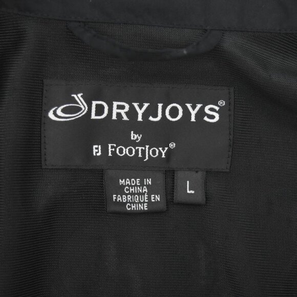 FootJoy DryJoys Waterproof Jacket Mens L  Red Black Polyester Golf Rain Shell - Picture 3 of 6